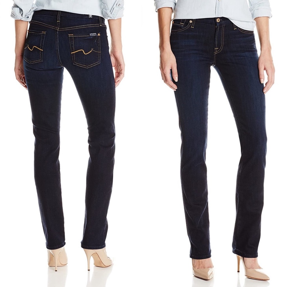 7 For All Mankind Kimmie Straight Leg Denim Jeans